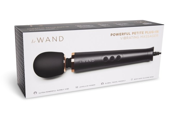 Wand Powerful Petite Plug-In 25cm Tête 47mm Noir