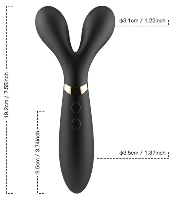 Wand Y-Duo 20cm Noir